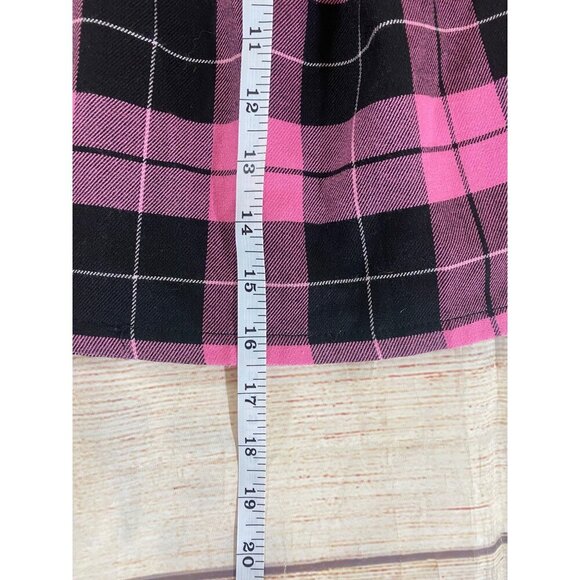 Hot Topic Women's Pink And Black Tartan Mini Skirt - Medium - Picture 3 of 9